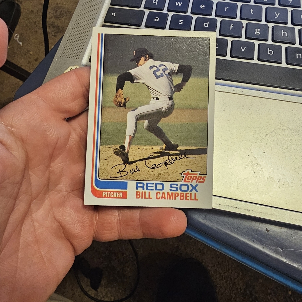 Bill campbell baseball card